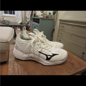 Mizuno White Volleyball/Court Shoes